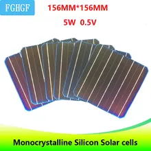 10PCS 5BB painel solar 4.9W panneau solaire Monocrystalline Silicon Solar Cells 6x6 For DIY Solar Panel solar cell solar charger silicon nanowires for hybrid solar cells