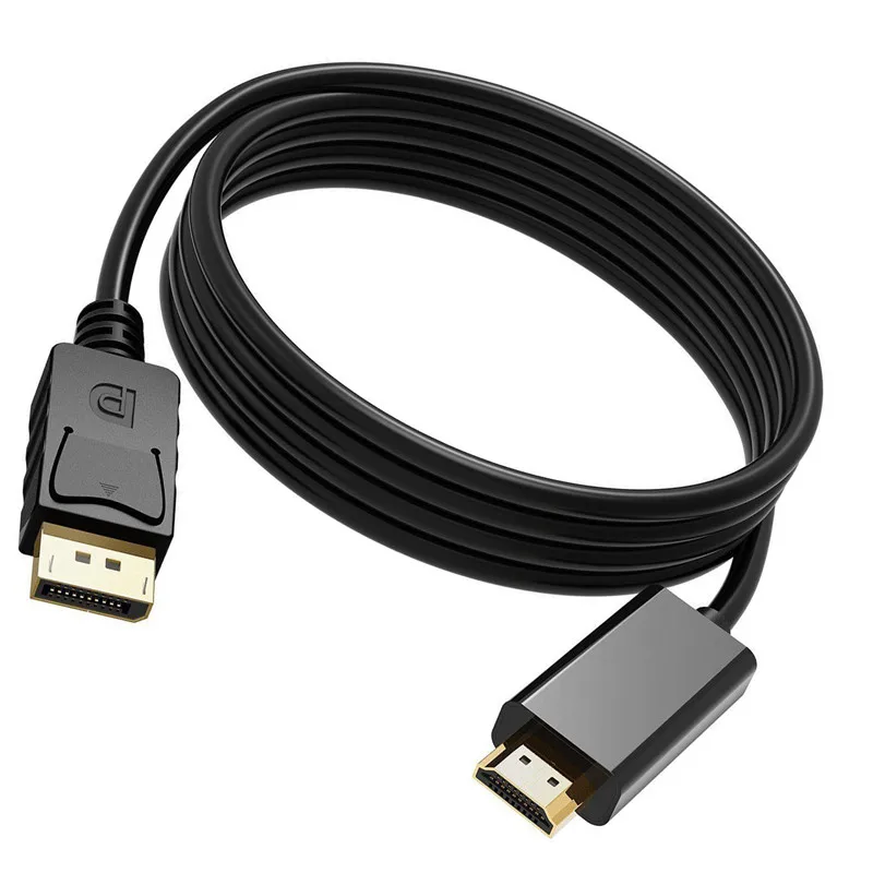 

SOONHUA 1.8M Display Port to HDMI Cable 1080P HD DisplayPort DP to HDMI Adapter Cable Cord 1080P Connector for PC Notebook
