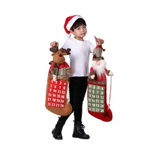 Christmas Decoration For Home Christmas Advent Calendar Santa Claus Snowman Gift Bags Xmas Gift For Kids Christmas Pendant