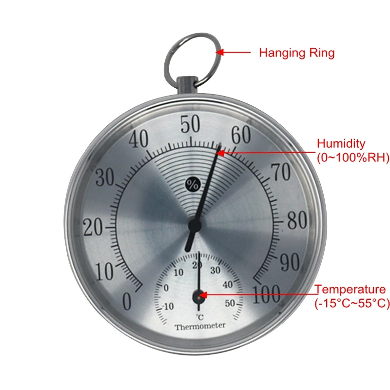 Аналоговый термометр, гигрометр, измеритель температуры, термостат, станция для уличного использования в помещении, настенный, регулируемый