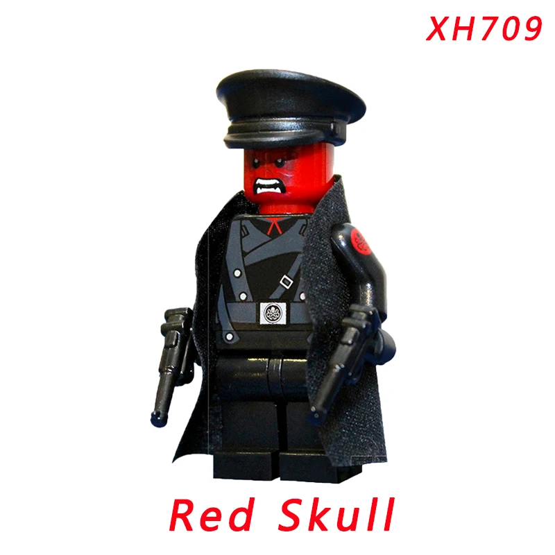 

Red Skull Mini Doll Single Sale Super Heroes Sif Hela Valkyria Building Block Figure Toys For Children