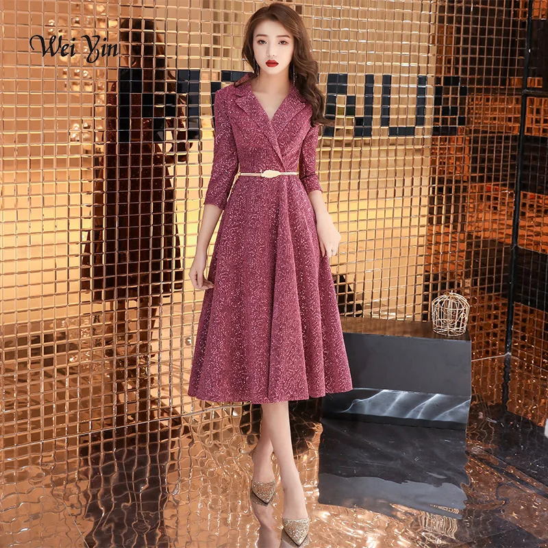 calf length formal dresses