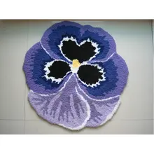 Ручной зацепной синий коврик с цветами бабочки коврики для гостиной, новинка вышитый дверной коврик для крыльца пол Karpet кухонные коврики подарок