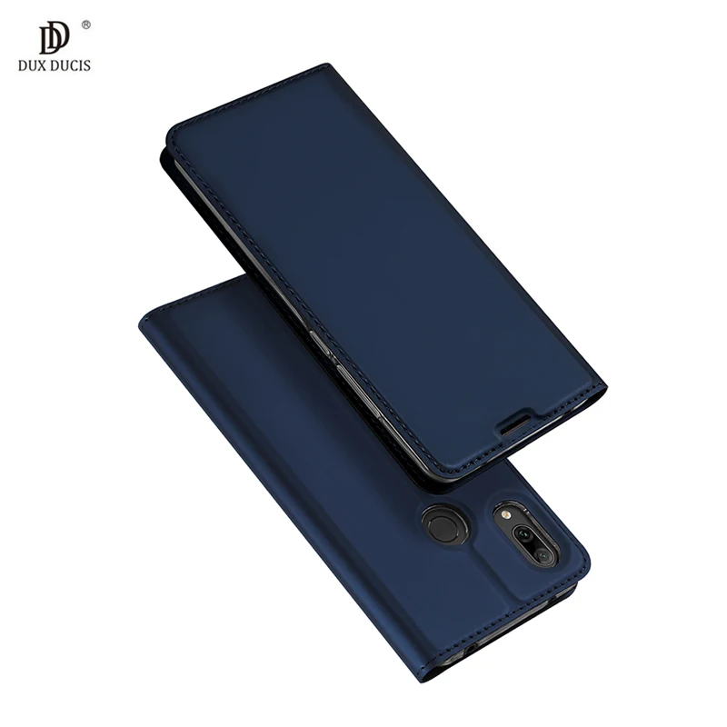 For Huawei Y7 2019 Case Flip Luxury PU Leather Shockproof Stand Back