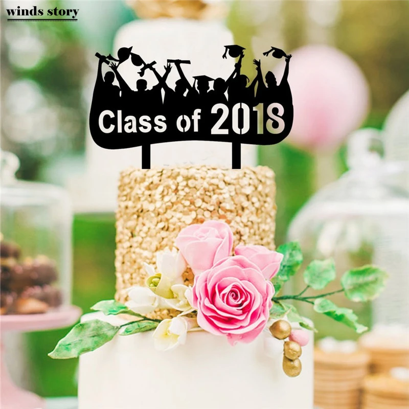Class 2018 Cake Toppers Acrylic 2018 Graduation Cake