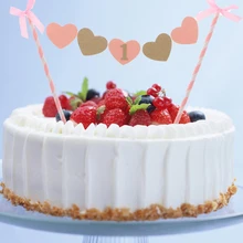 Украшение для именинного торта флаг кекс декоративный баннер Свадебный Праздничный торт Декор