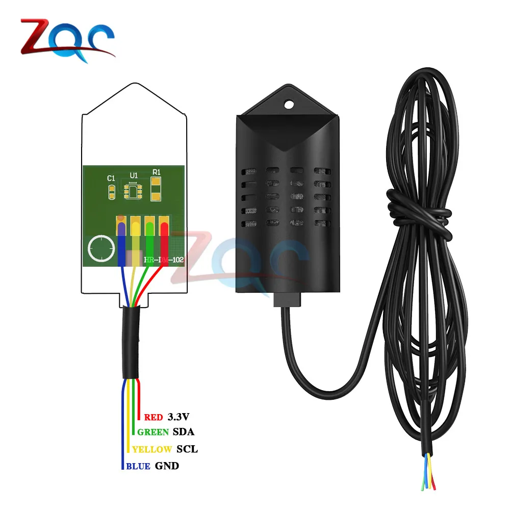 

SHT20 Digital Temperature And Humidity Sensor W/ Case Cable 0~100%RH DC 2.1 -3.6V -40~125Celsius Replace DHT11 DHT22 AM2302