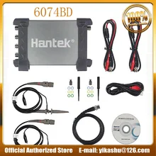 Hantek 6074BD 4 Каналы 70 МГц полоса пропускания 1GSa/s выборки в режиме реального времени цифровой запоминающий осциллограф самую лучшую цену и быструю доставку