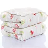 Kids Muslin Cotton Sleeping Blanket Bath Towel 110x110cm Strong Water Absorption 6 Layers Baby Breathable Bedding Muslin Blanket 3