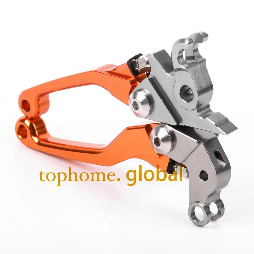 

Free shipping One Pair Top quality CNC Pivot Brake Clutch levers Set For KTM 530XC-W 530EXC 530XCR-W/EXC-R 2005 2006 2007 Orange