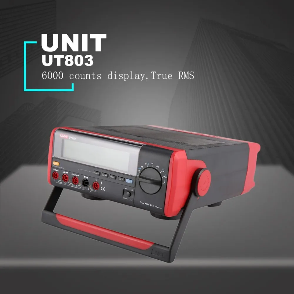 UNI T UT803 цифровой типа мультиметр DC/AC Напряжение ток вольтметр диода транзистор