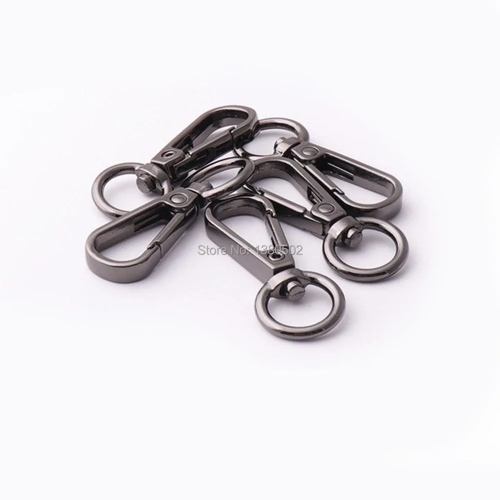 10pcslotgunmetalcolormetalSnapHooksSwivelhookbucklesfor