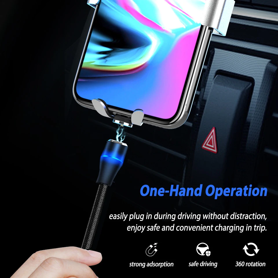 Магнитный зарядный кабель 3 А Usb Type C для быстрой зарядки Huawei Honor 20 Pro P30 8S 20i 10i Xiaomi 2 м