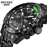 BOYZHE Chronograph Mens Automatic Watches Top Brand Luxury Men Wrist Watch Mechanical Montres Sports Automatique Hommes Dropship