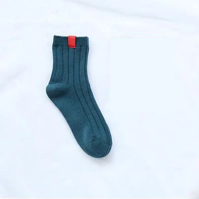1 пара, модные мужские носки, мужские носки, брендовые качественные Дышащие носки из полиэстера на осень и зиму, повседневные мужские носки, 10 цветов - Цвет: Синий
