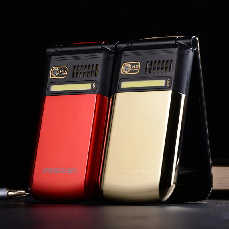  Flip Metal Senior Phone TKEXUN G9000 G3 Big Keyboard/ Sound Old People/ Man Cell Phone Parents Gift