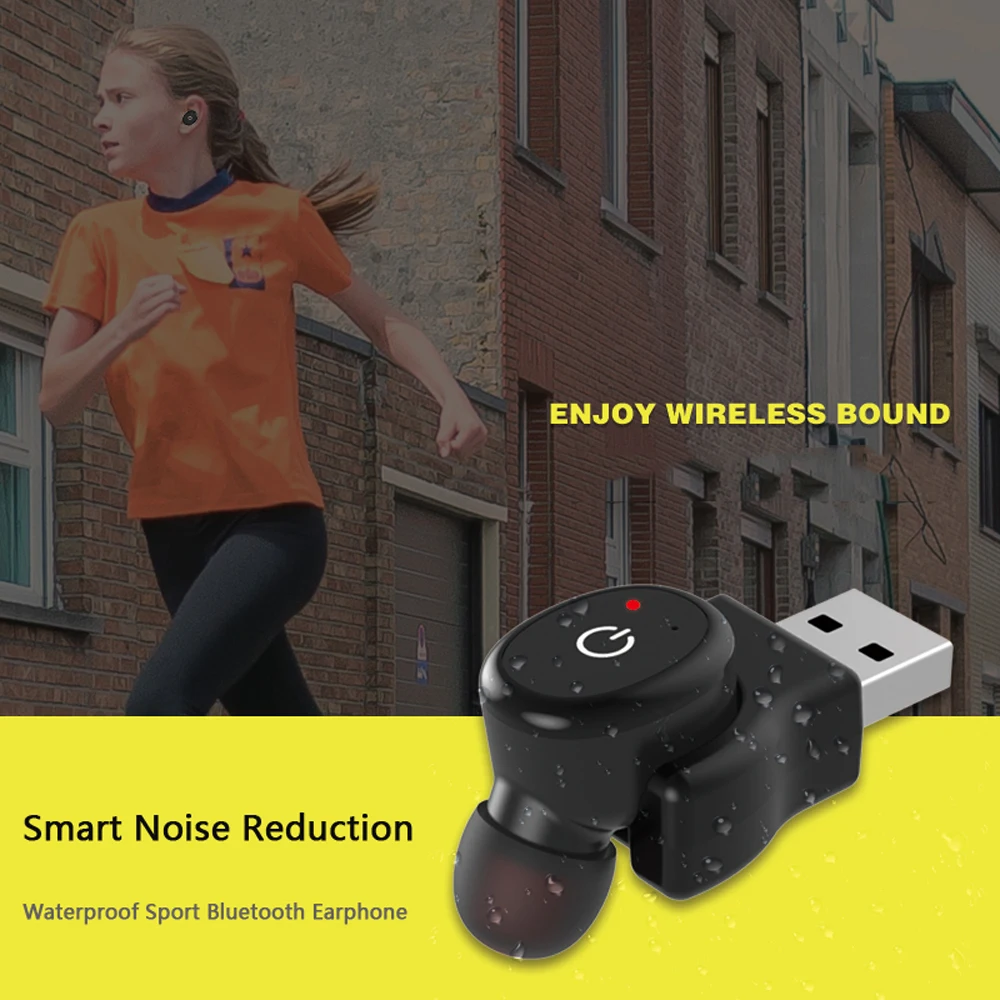 IPX8 Waterproof Bluetooth Earphone Mini V4.1 Wireless Headset Handsfree Car headfone Magnetic Charge Earbuds Sport Swim Earpiece (2)