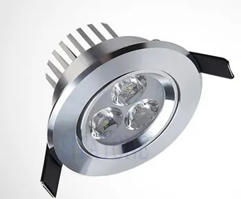 

DHL Free shipping 100-110LM/W 3W led downlight AC85-265V ,or 12V 3*1W led downlight,2 years warranty