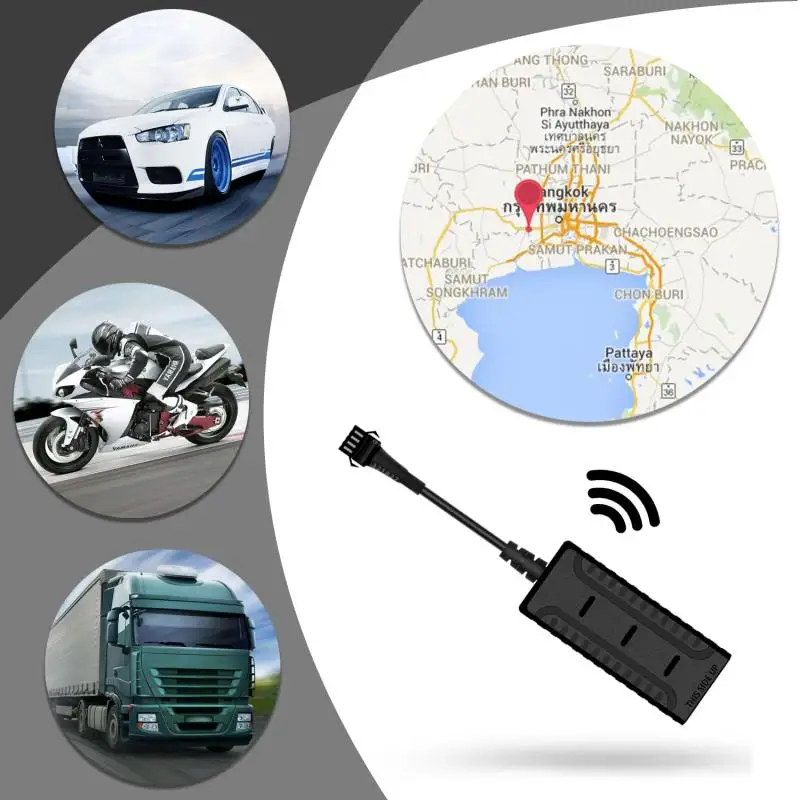 

China mini gsm gprs motorcycle moto vehicle car gps tracker locator tracking device anti theft alarm system with engine cut