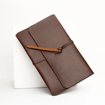 

Vintage Hand Clutch Bag Crazy Horse PU Leather Men File Document Bag Business Male Women Drawstring Envelope Ipad Bag Upscale