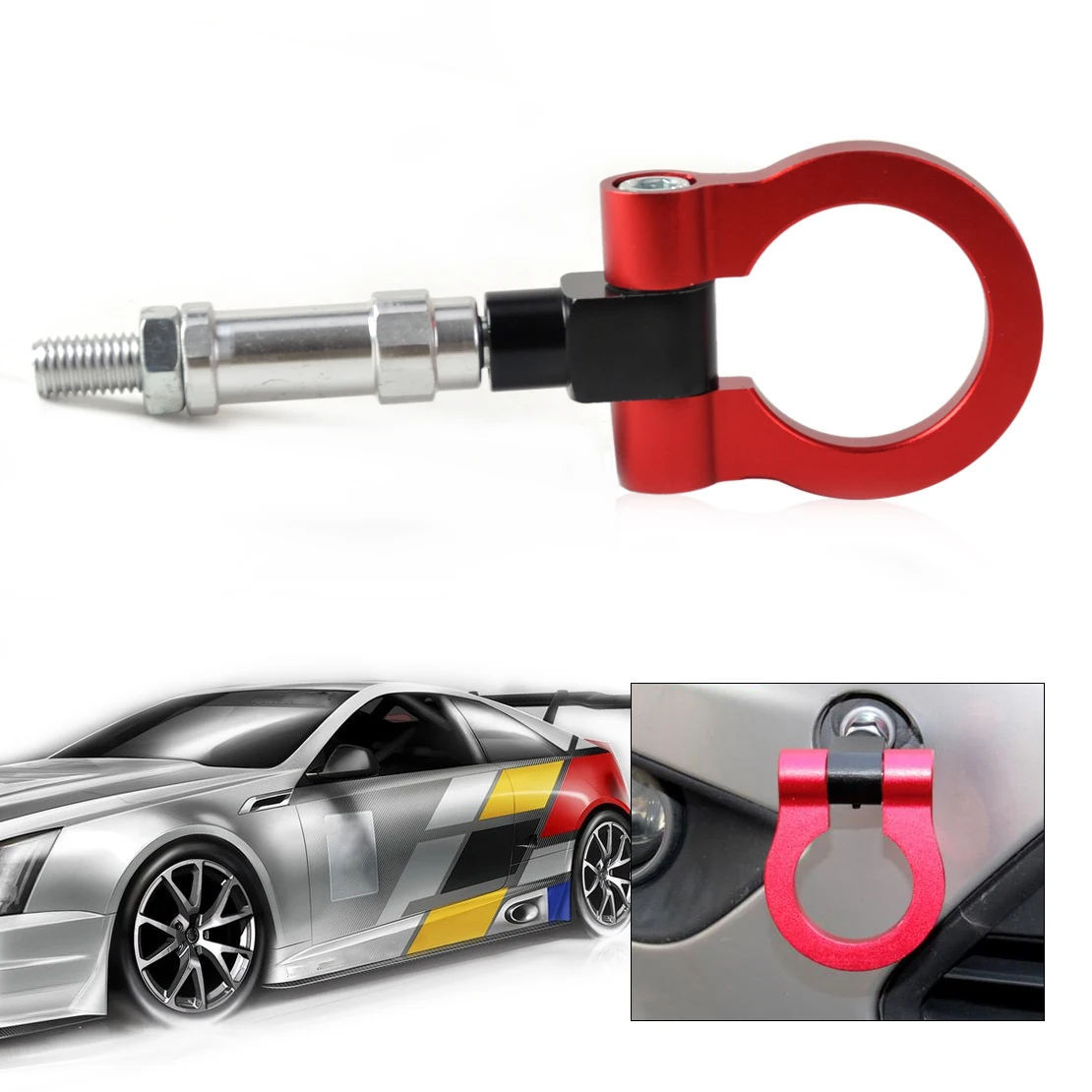 Dwcx الأحمر سباق برغي البليت آلة سحب قضبان الألومنيوم هوك سحب مقطورة لهوندا s2000 ap1 ap2 2003-2007 honda fit Dwcx الأحمر سباق برغي البليت آلة سحب قضبان الألومنيوم هوك سحب مقطورة لهوندا s2000 ap1 ap2 2003-2007 honda fit