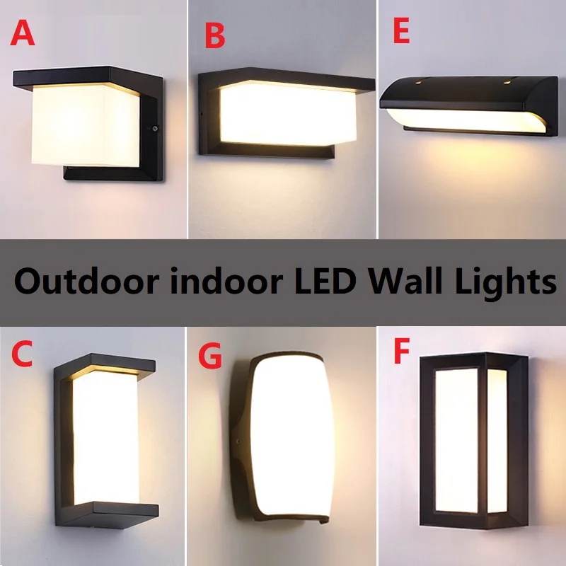 Conduziu a Luz de Parede à Prova Luzes do Alpendre Conduziu a Lâmpada Jardim ao ar Pçs ao ar Livre Dwaterproof Água Moderno Parede Radar Sensor Movimento Pátio Luz 2 Ip66 4 Luminárias de parede externas