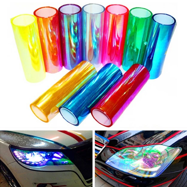 

30X60cm Chameleon Car Vinyl Headlight Film Sticker Taillight Stickers Cover Car styling