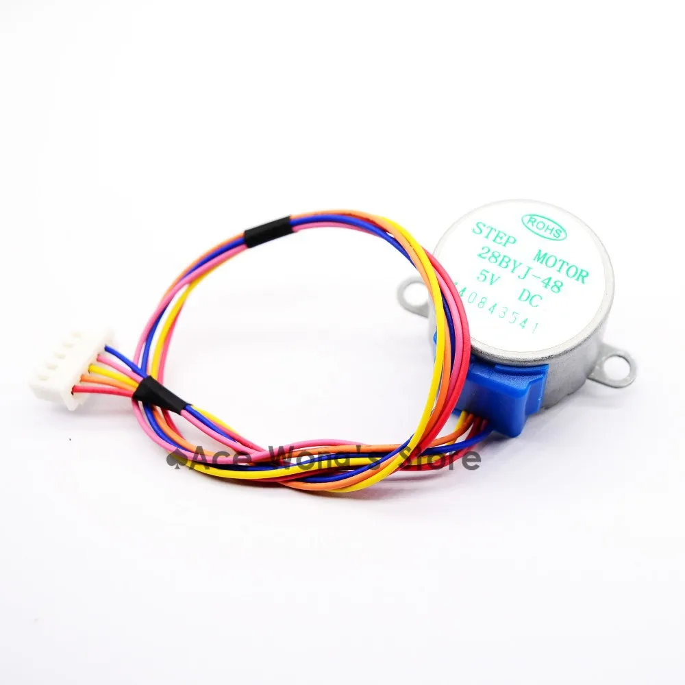 Free shipping(5PCS/LOT) 5V 4-phase 5-wire stepper motor gear 28BYJ-48-5V Micro Mini Electric Step Motor for PIC 51 AVR | Обустройство