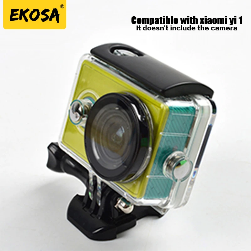 

Xiao Yi Action Camera Waterproof Housing Case Diving Protective Shell Bag for Xiaomi Yi Sport Cam Accessories Black White Green