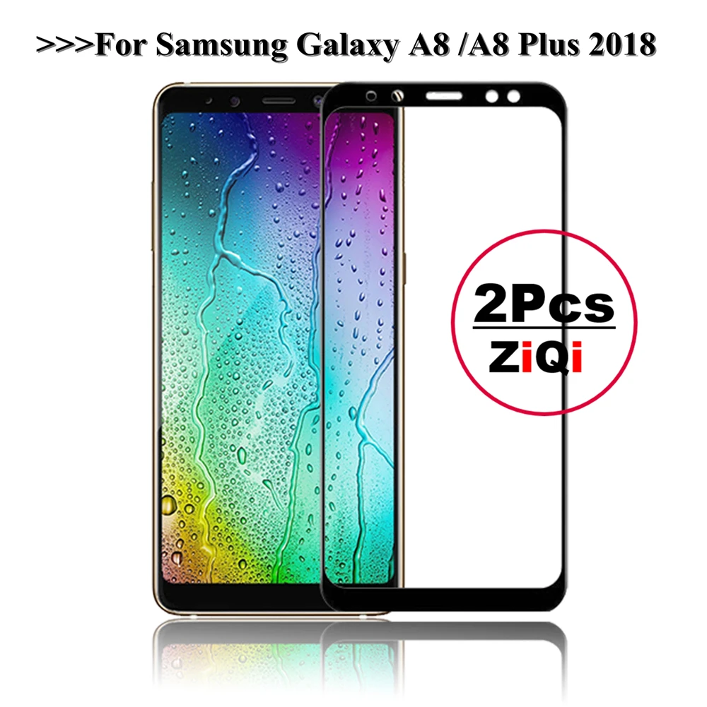 

For Samsung Galaxy A8 2018 A530 A530F 9H Full Cover Tempered Glass For A8+ 2018 A8 Plus 2018 SM-A730F/DS Screen Protector Film