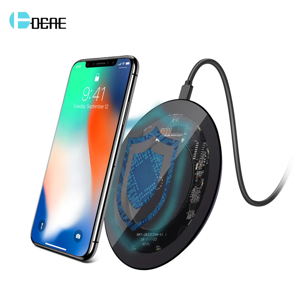 DCAE Qi Wireless Charger for iPhone XS Max X 8 Plus Usb Automatic