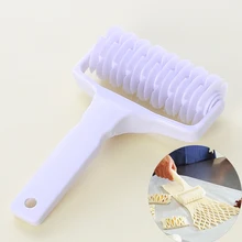 Пицца пирога печенье для разрезания пластиковые жаропрочные Инструменты для выпечки тиснение теста роликовый нож резак ремесло кухонные инструменты