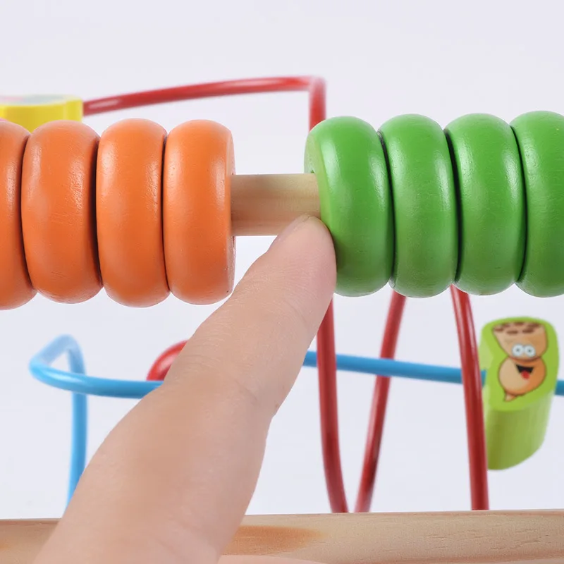 Детский обучающий пазл Ранние развивающие деревянные многофункциональные коробки круглый шарик ЛАБИРИНТ горки игрушки набор для детей MZ12