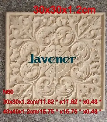 N60-30x30x1,2 cm из резного дерева аппликация плотник переводная картинка в виде рамки деревообрабатывающие плотник