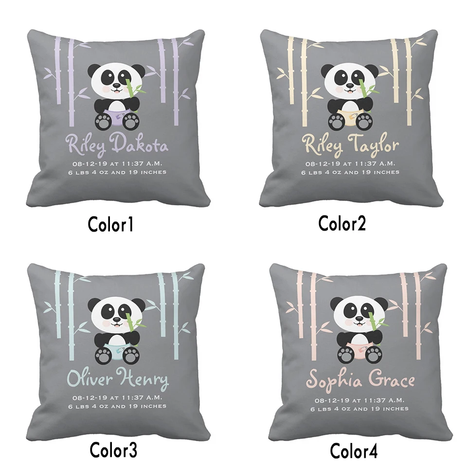 cute panda cushion cover pillowcase decorative pillows covers couch throw