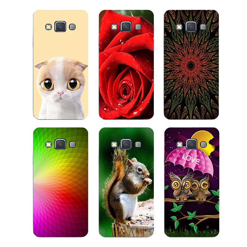 Чехол для samsung Galaxy E5 E500 SM-E500FDS задняя крышка цветочных растений оригинальный