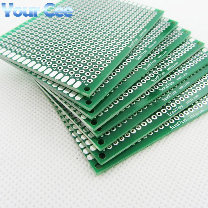 5x7 см 5*7 двухсторонний прототип печатной платы печатная плата для Arduino 1 6 мм 2 54