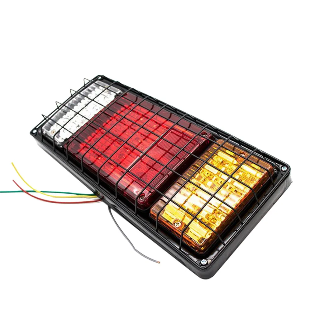 2 шт 12V 40LED трейлер/габаритные сигналы для грузовиков бар с железной сеткой Янтарный красный белый свет# smt0424