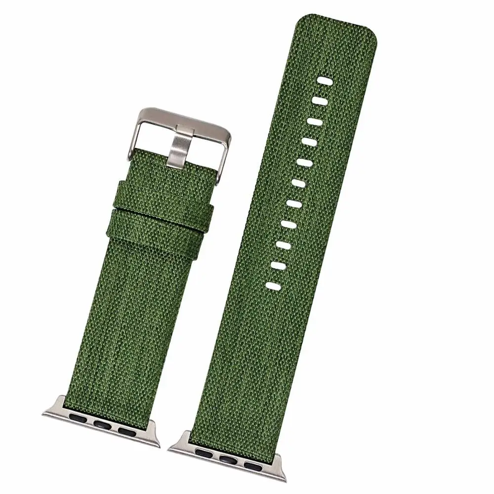 Тканевый нейлоновый ремешок BEAFIRY для Apple Watch, ремешок 42 мм, 38 мм, ремешок для iwatch, ремешок 40 мм, 44 мм, сменный спортивный браслет - Цвет ремешка: Army Green