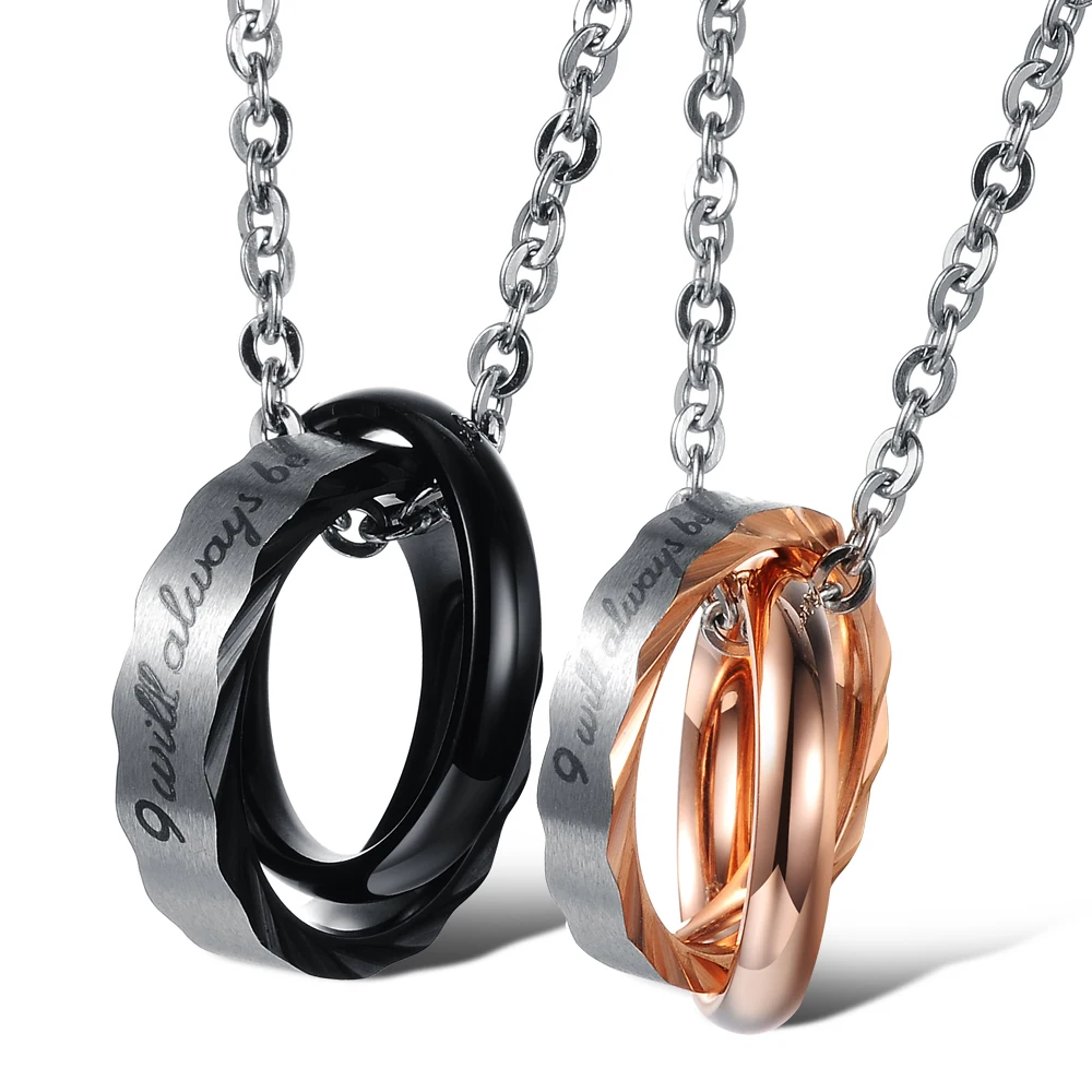 FATE Brand Couples эффектные ожерелья и подвески для женщин мужчин lover 316L цепочка из