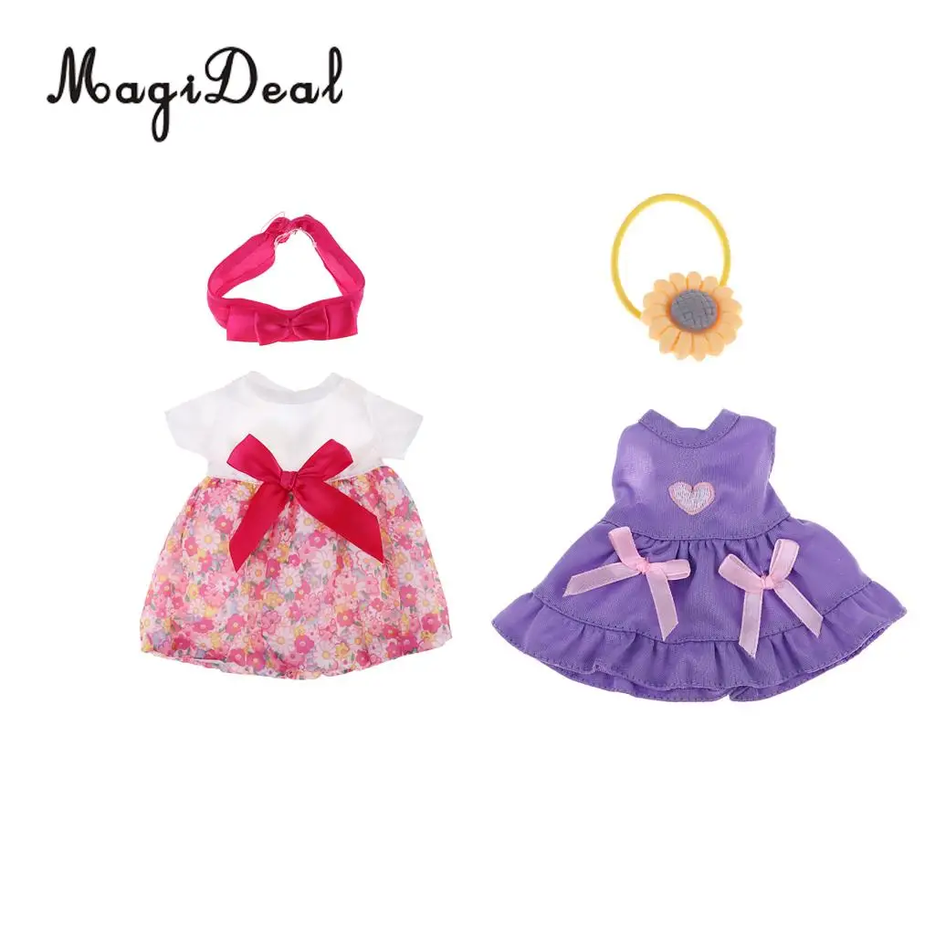 2pcs Handmade Fashion Dress Clothes Accessories for 25cm Mellchan Girl Dolls Accessories