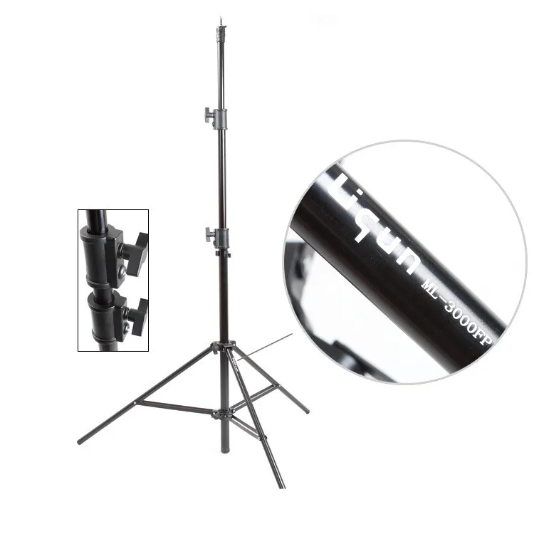  Large ml-3000fp photographic studio aluminum tube frame shadow room flash stand is especially stabl