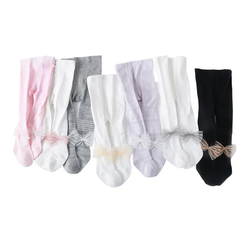 New Baby Girls Socks Knee High with Bow Baby Princess Socks for Girl Sweet Baby Socks Long Tube Kids Children Foot Accessories