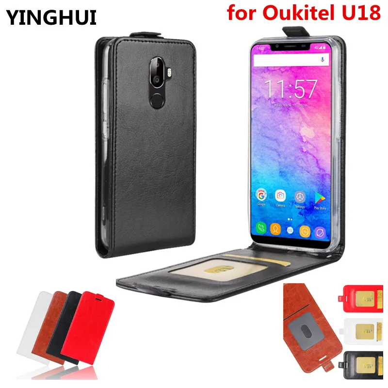 Роскошный вертикальный откидной Чехол для Oukitel U18 чехол 5 85 дюймов телефонные
