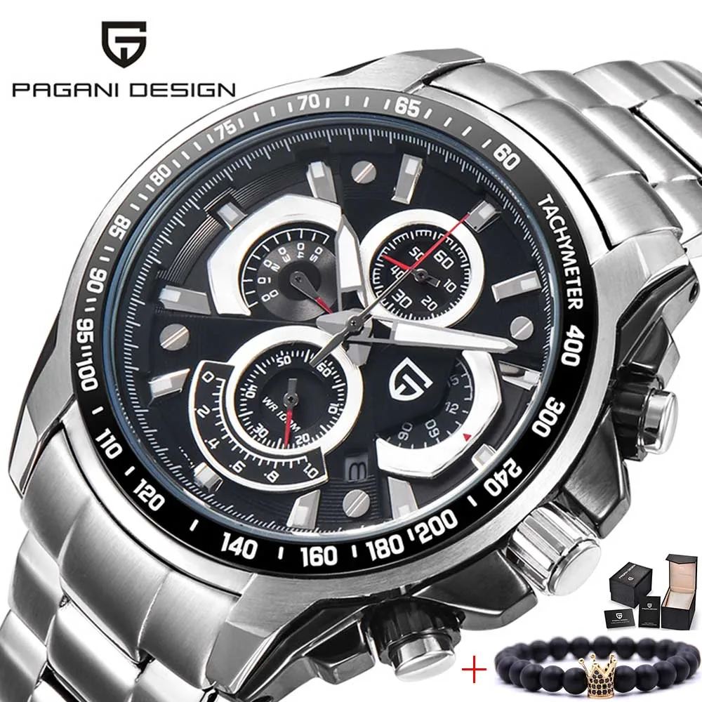 

PAGANI DESIGN Top luxury brand Men Watch Waterproof Sports Watches Men Quartz Stainless Steel Military Watch Relogio Masculino