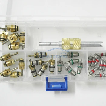 

Valve Core Key+ Dual Remover Installer Tool Set for Regal, Beverly, Toyota, VW, Elantra, R134a R12 HAVC