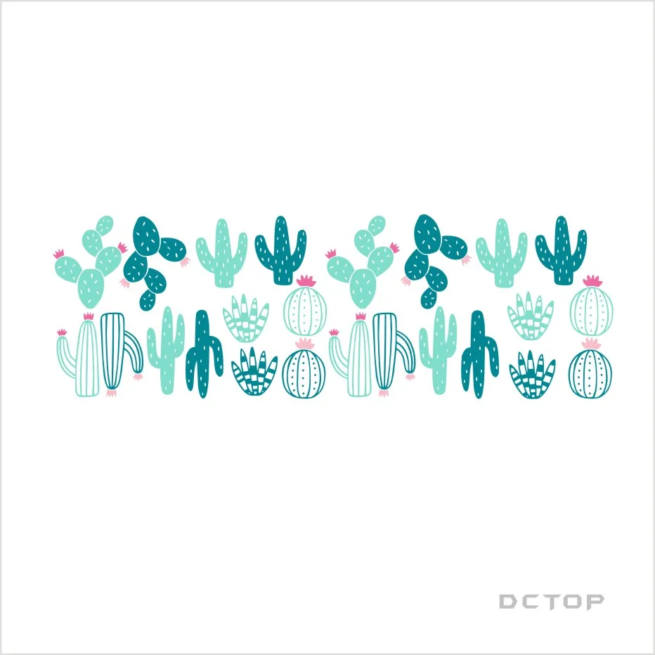 Креативные DIY Кактус наклейки на стену для гостиной домашние детские декорации художественный Декор Тропическое растение кактус виниловые настенные наклейки обои