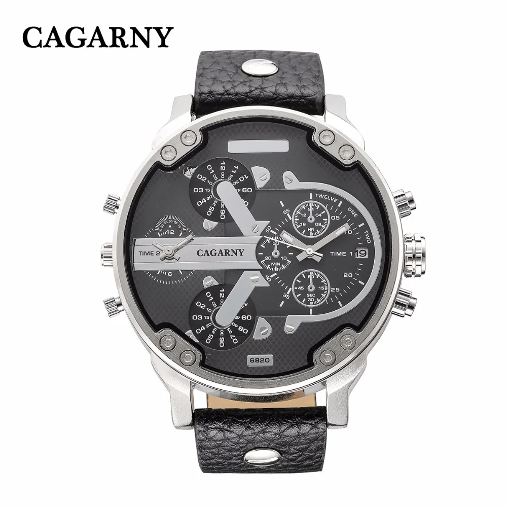 Бренд cagarny мужские многофункциональные часы Бизнес водонепроницаемые повседневные кварцевые Стальные часы подарок relogio masculino hombre reloj