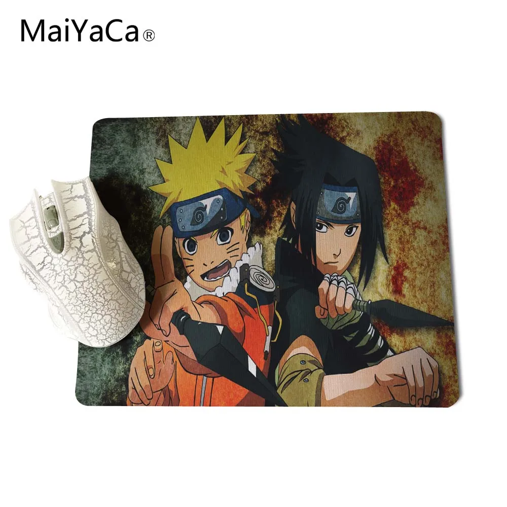 MaiYaCa Sasuke Uchiha-Наруто компьютерный коврик для мыши коврики для мыши украшают ваш стол Нескользящий Резиновый коврик не оверложенный Коврик