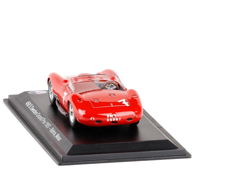 1/43 масштаб Италия 1957 Maserati 450S Швеция Grand Prix#7 гоночный автомобиль литая под давлением металлическая модель игрушки для детей Подарки